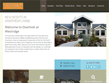 Tablet Screenshot of overlookatwestridgeapts.com